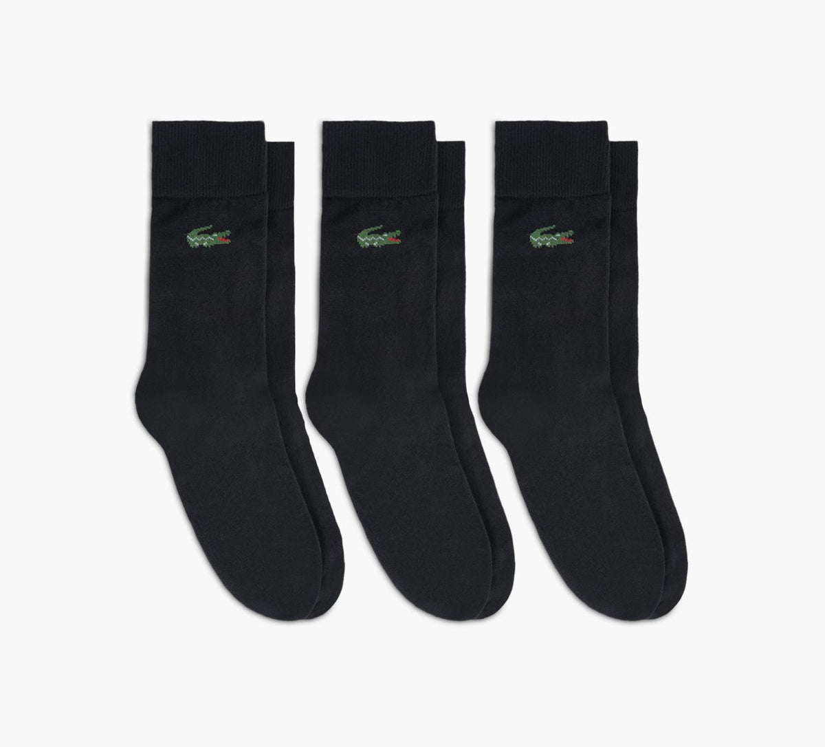 LACOSTE CHAUSETTES3PAIRES en NOIR