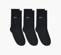 LACOSTE CHAUSETTES3PAIRES en NOIR