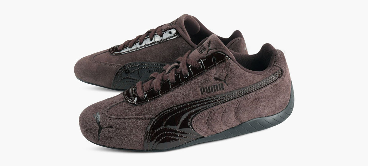 PUMA BASKETSPEEDCATCROCODILEHAUTEQUALIT en BRUN vue 4