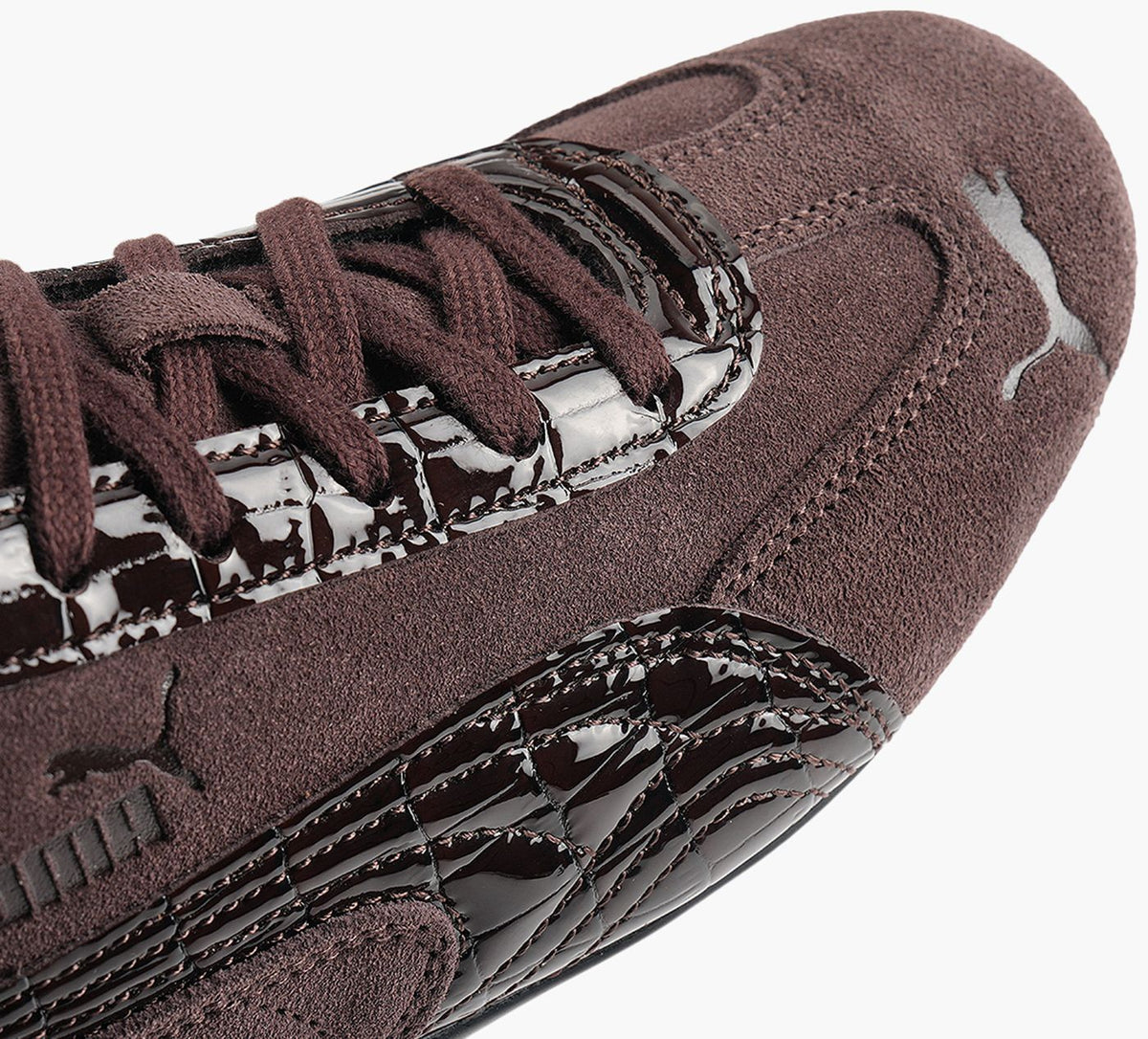 PUMA BASKETSPEEDCATCROCODILEHAUTEQUALIT en BRUN vue 7