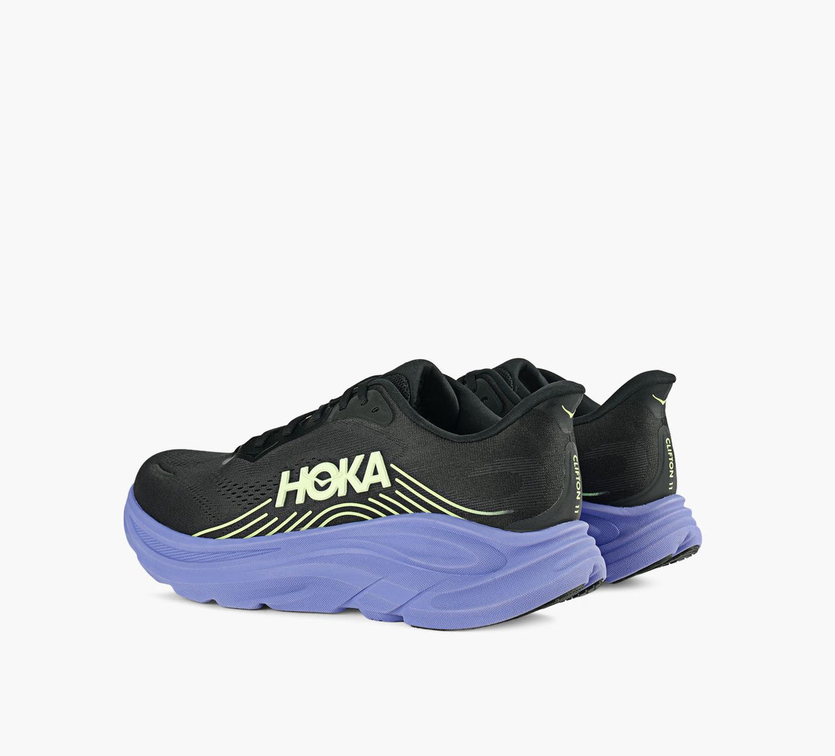 HOKA CLIFTON11 en NOIR vue 3