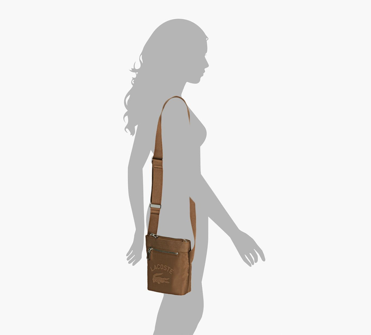 LACOSTE CROSSOVERBAG in BROWN view 6