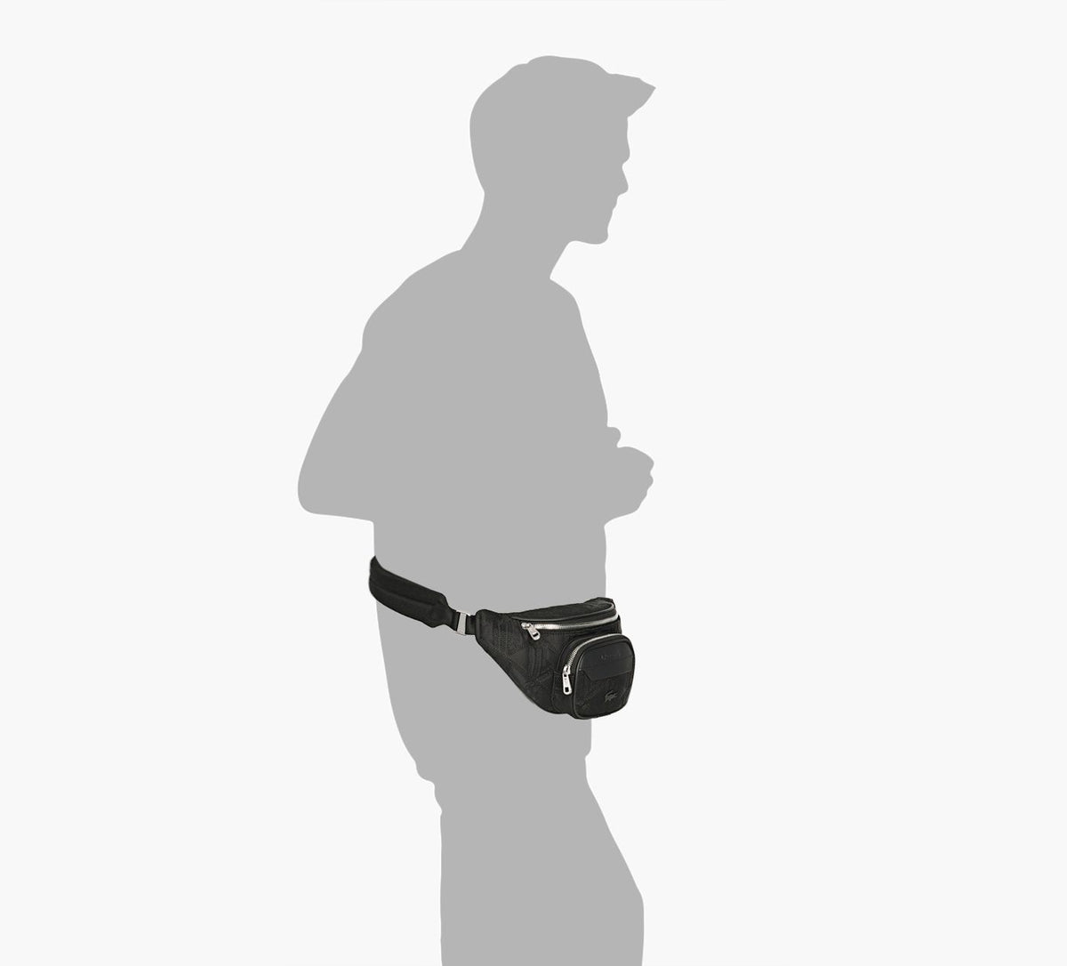 LACOSTE WAISTBAG in BLACK view 6