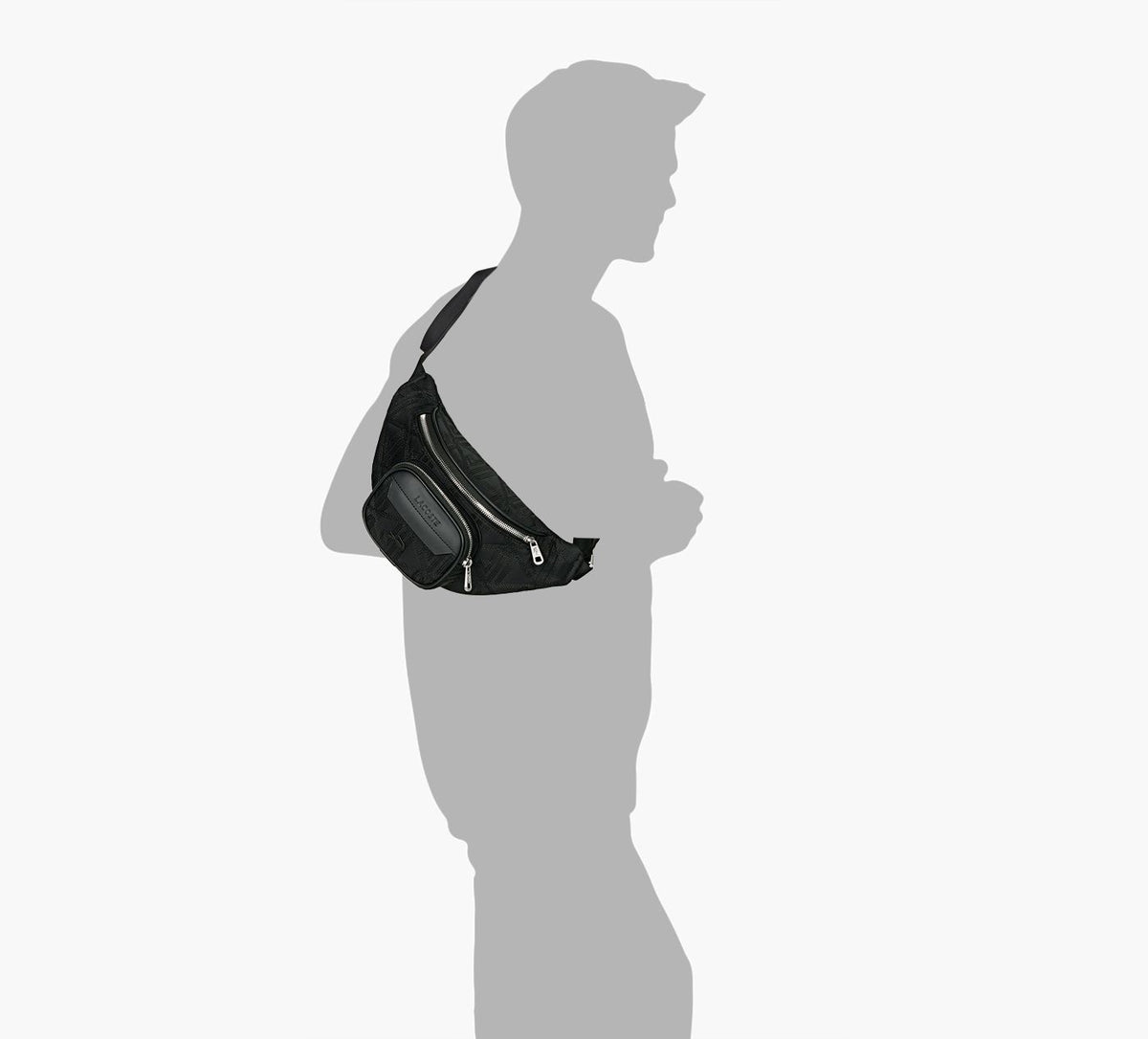 LACOSTE WAISTBAG in BLACK view 7