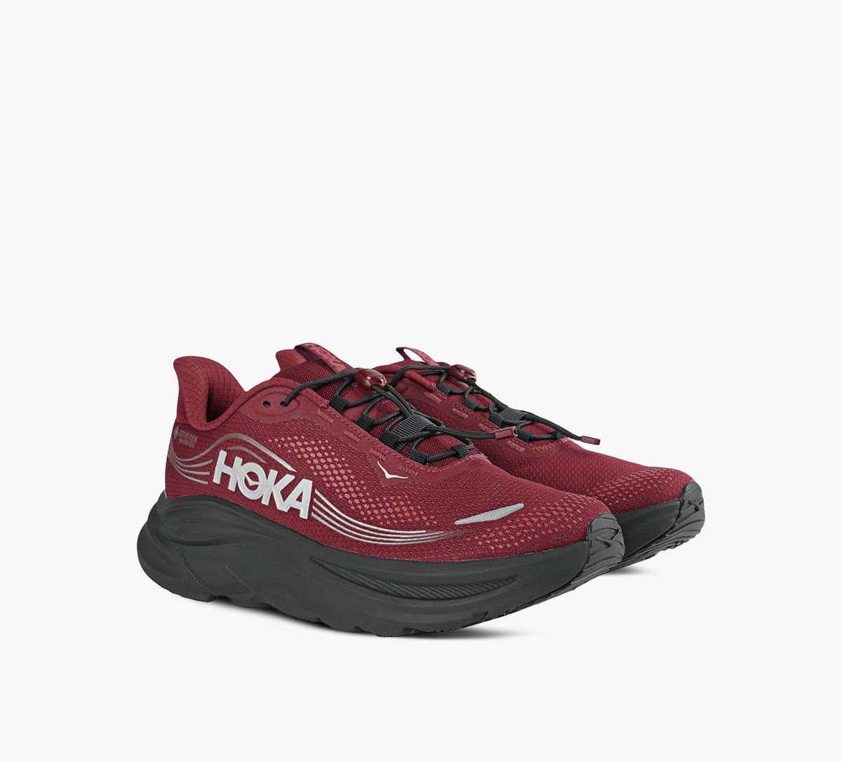 HOKA CLIFTON11GTX in BURGUNDY view 2