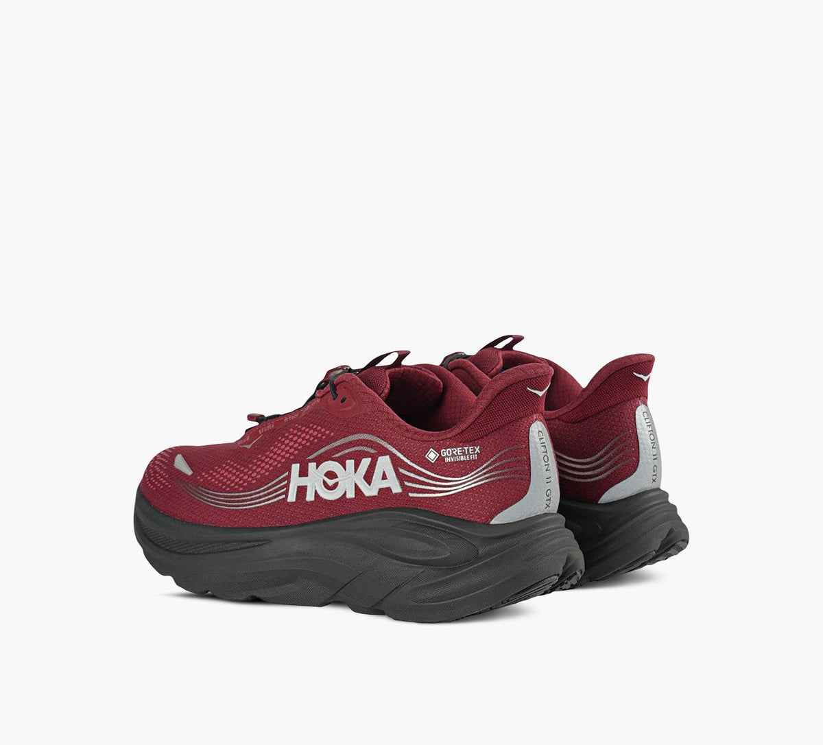 HOKA CLIFTON11GTX in BURGUNDY view 3