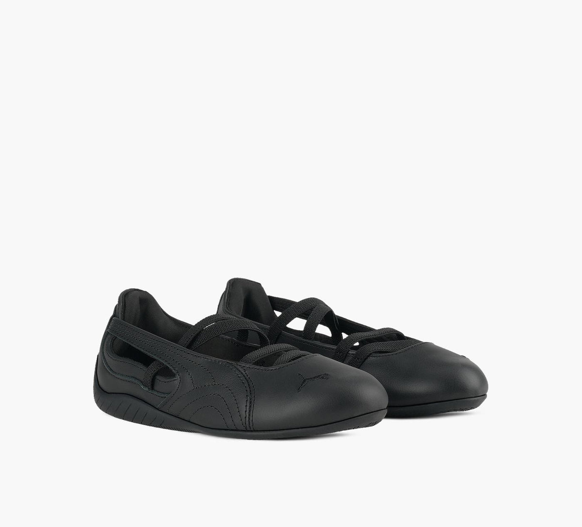 PUMA BALLERINESPEEDCATCUIR en NOIR vue 2