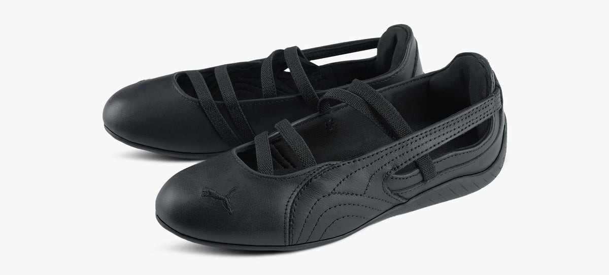 PUMA BALLERINESPEEDCATCUIR en NOIR vue 4