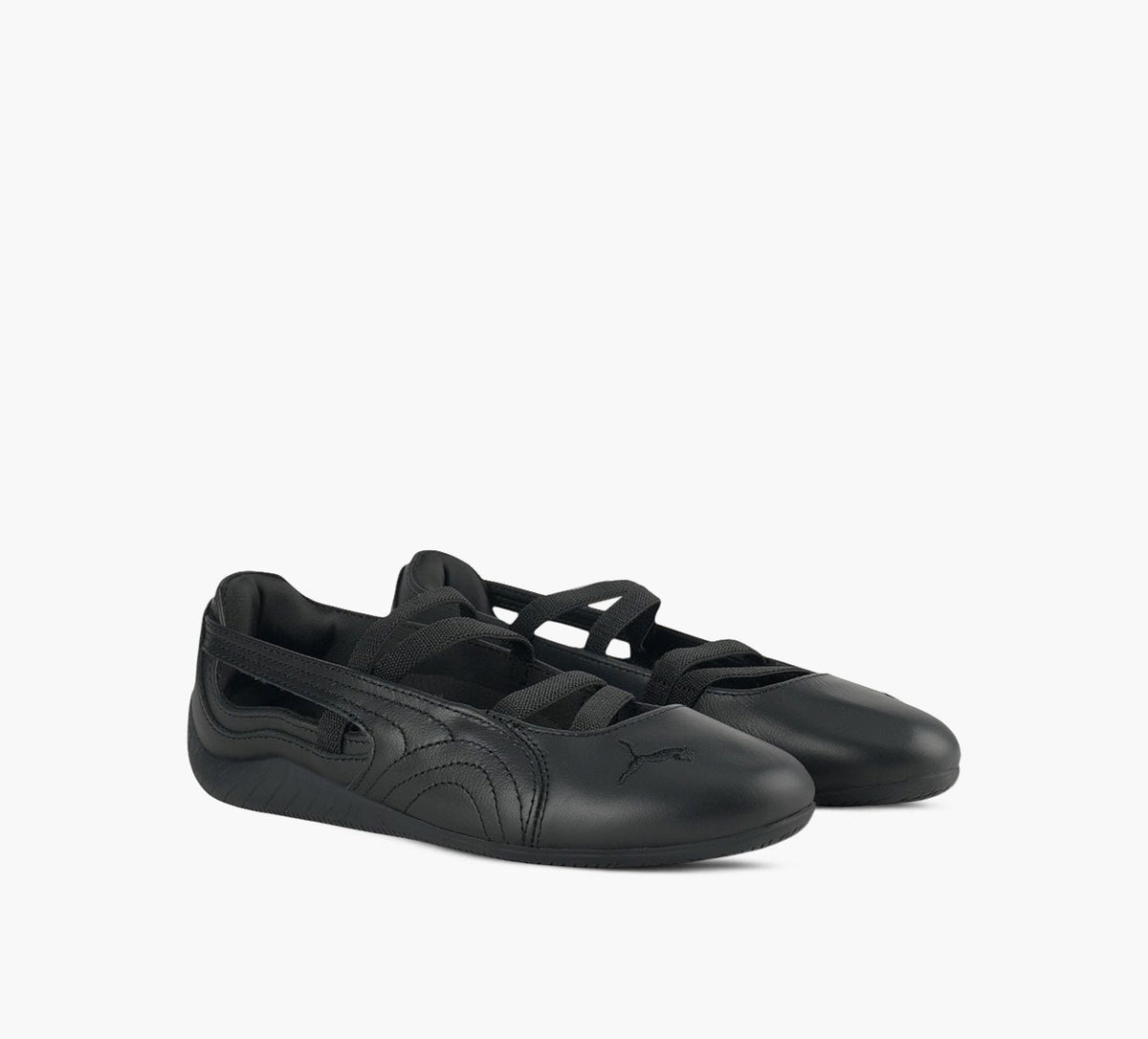 PUMA SPEEDCATBALLETLEATHER in BLACK view 2