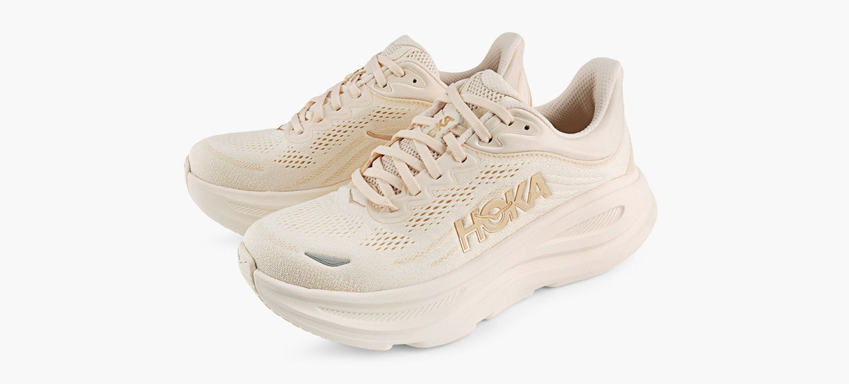 HOKA BONDI9WIDEWIDTH in BEIGE view 4