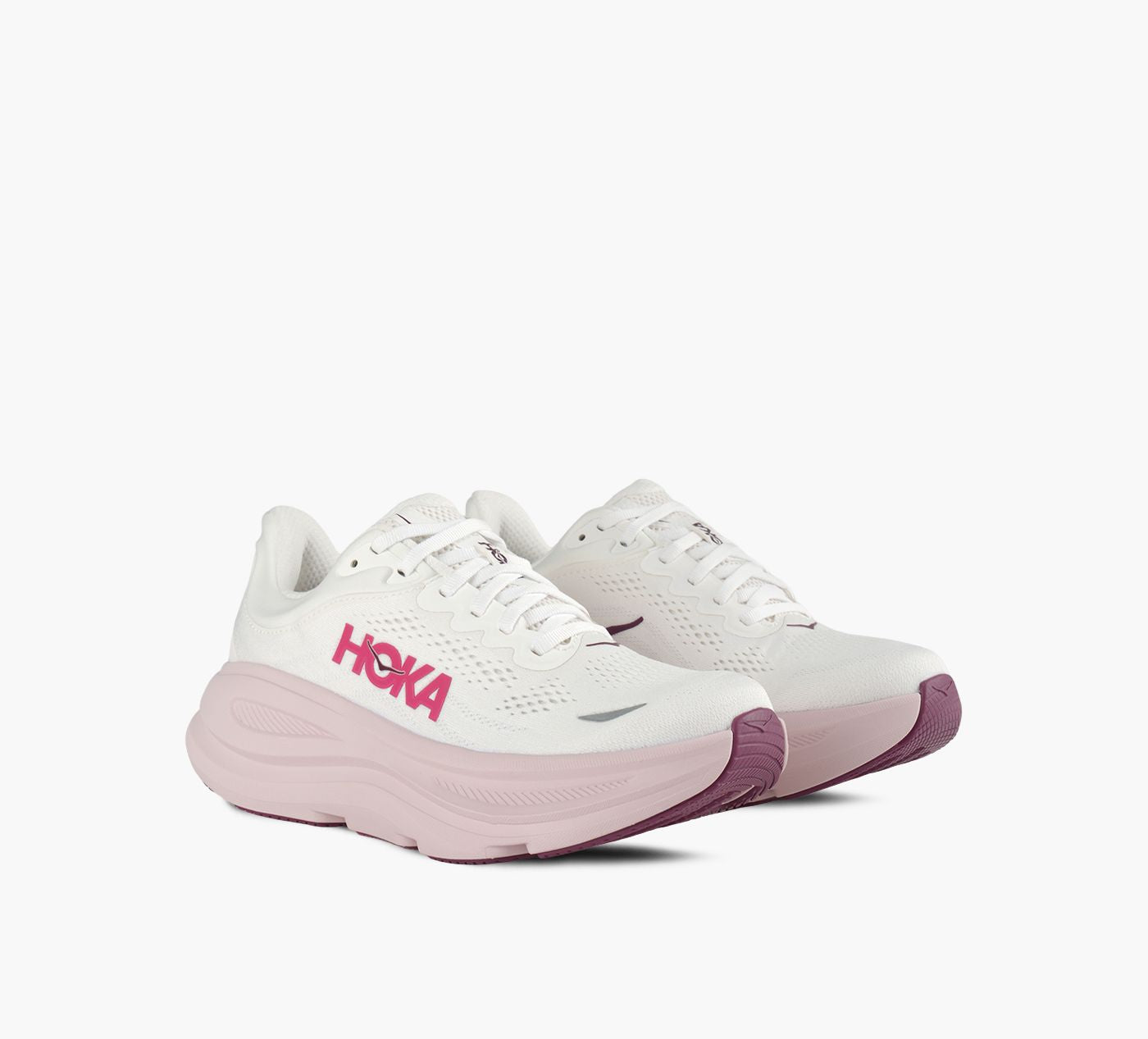 HOKA BONDI9WIDEWIDTH in WHITE view 2
