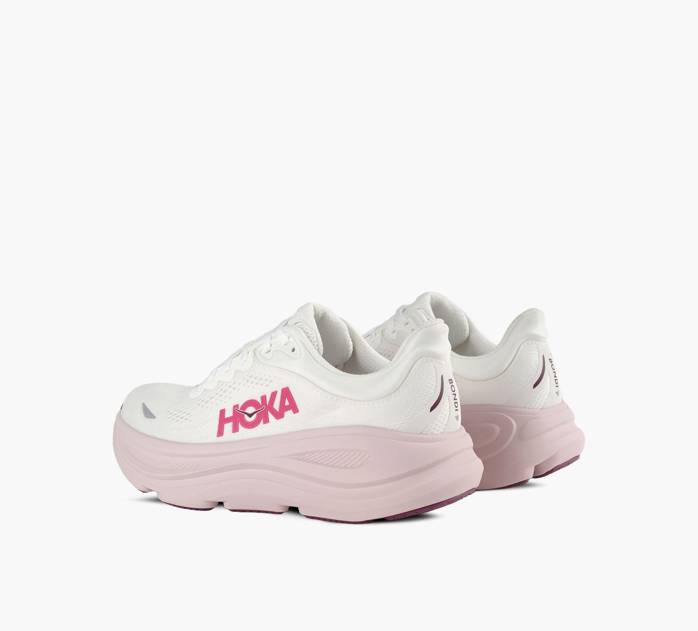 HOKA BONDI9WIDEWIDTH in WHITE view 3