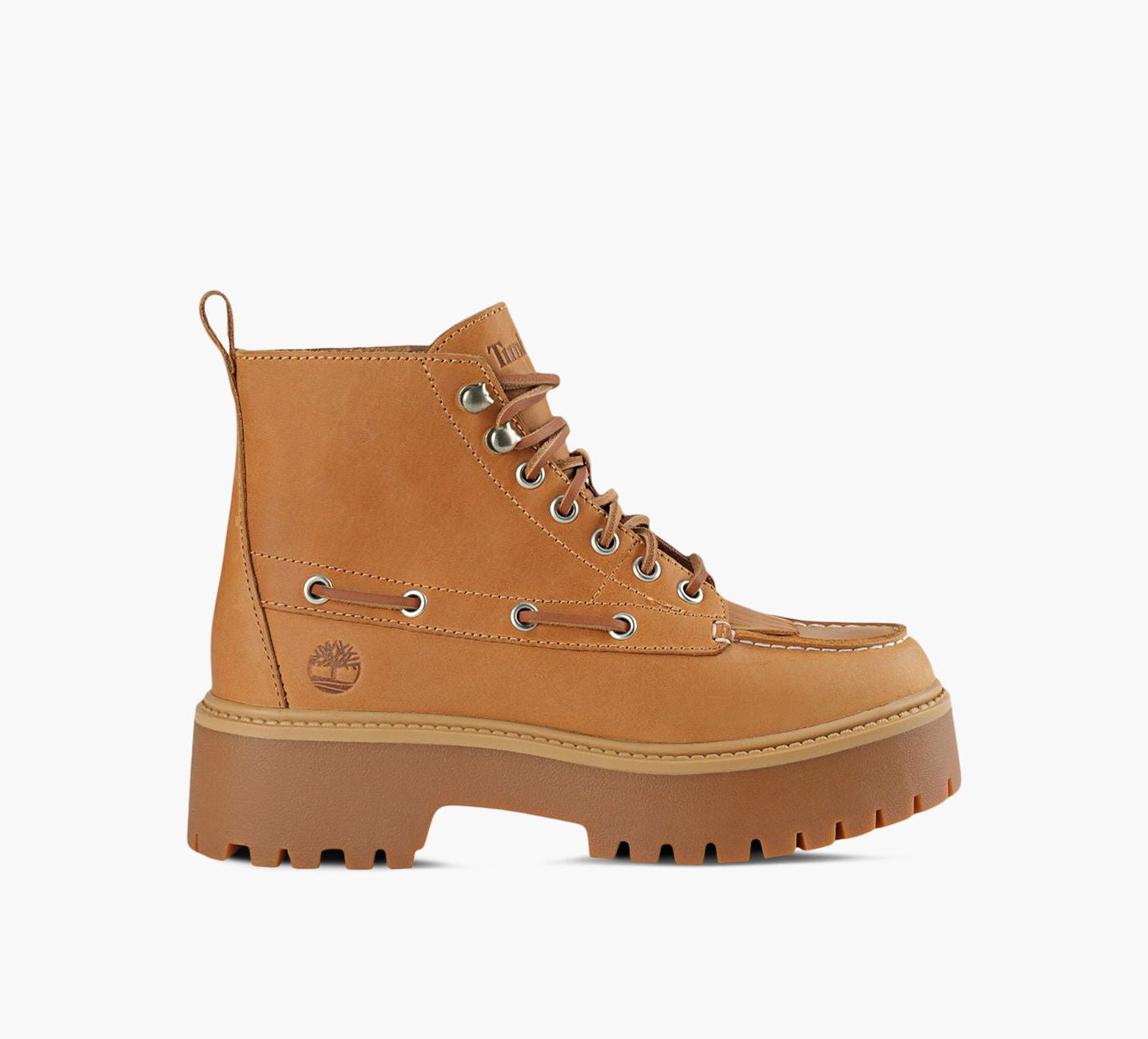 TIMBERLAND BOTTEPLATEFORMESTONESTREETKILTIE en TAN