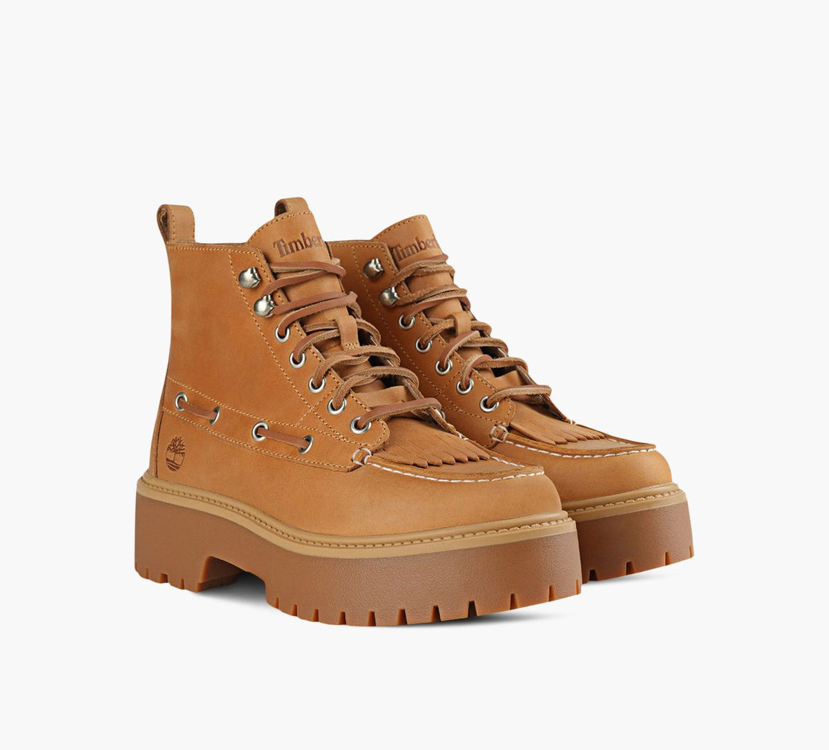 TIMBERLAND BOTTEPLATEFORMESTONESTREETKILTIE en TAN vue 2