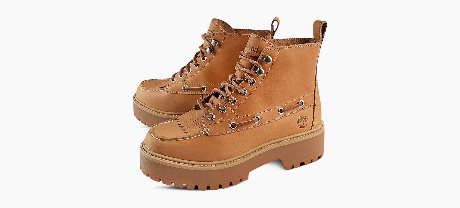TIMBERLAND BOTTEPLATEFORMESTONESTREETKILTIE en TAN vue 4