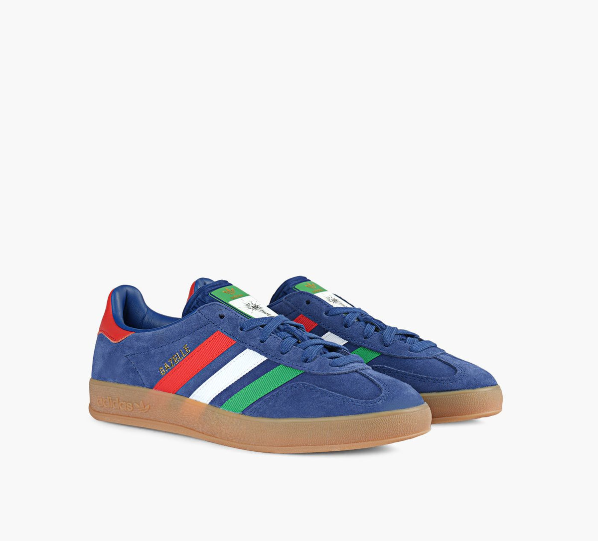 ADIDAS ITALIEGAZELLEINDOOR en BLEU vue 2
