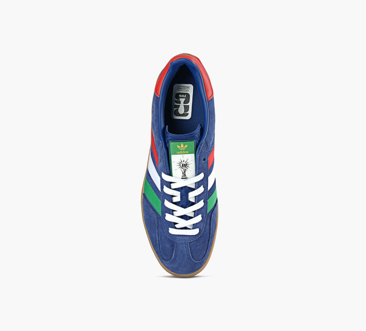 ADIDAS ITALIEGAZELLEINDOOR en BLEU vue 1c