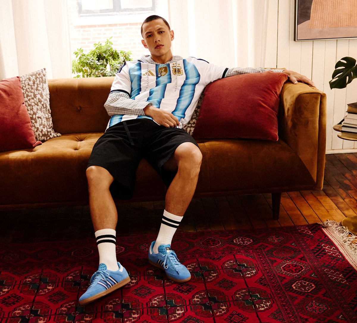 ADIDAS ARGENTINESAMBAOG en BLEU vue 7
