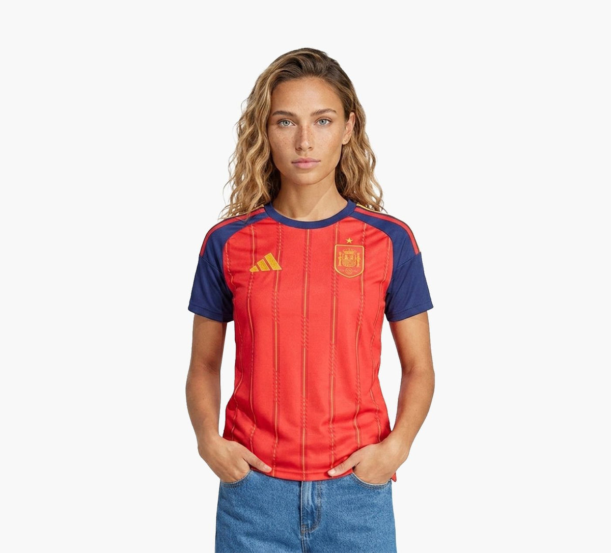 ADIDAS MAILLOTDOMICILEESPAGNE26 en ROUGE vue 1c