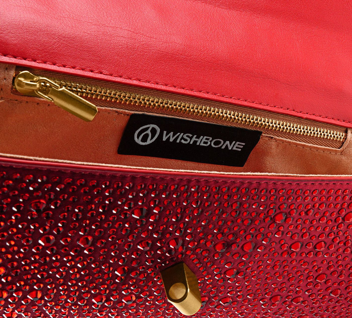 WISHBONE FREYA en ROUGE vue 1c