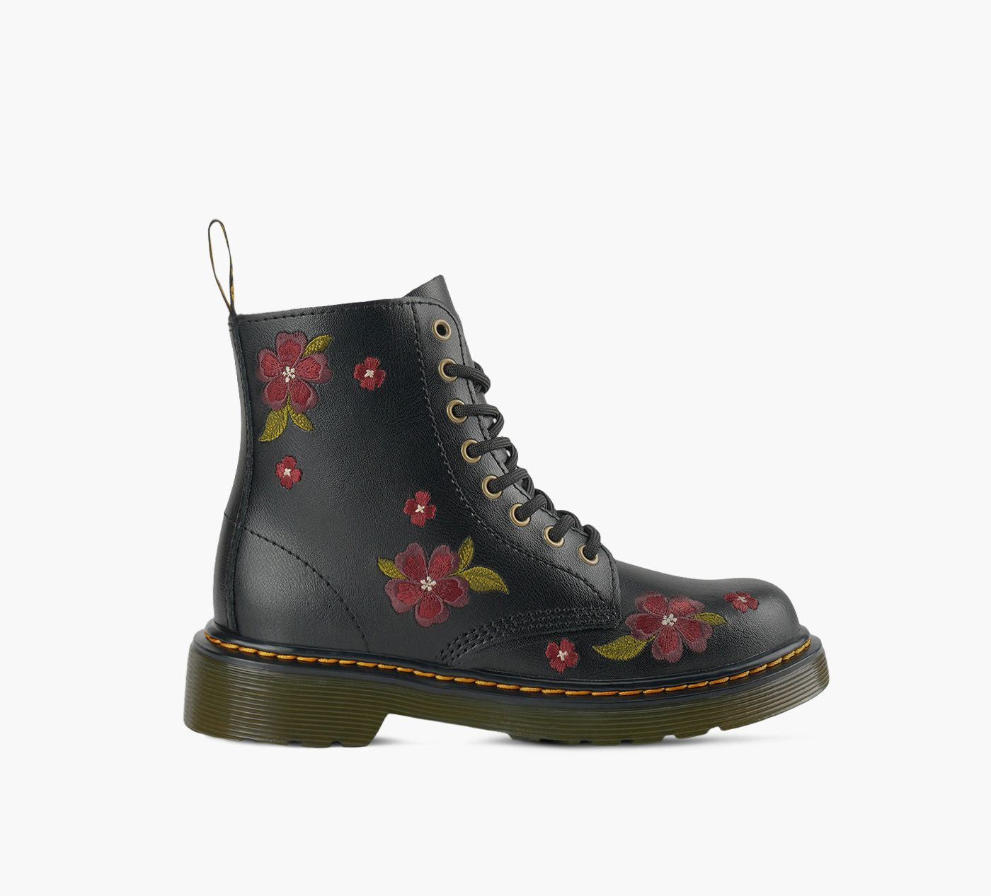 DR. MARTENS BOTTE1460AUTUMNBRODERIEFLORALE en NOIR
