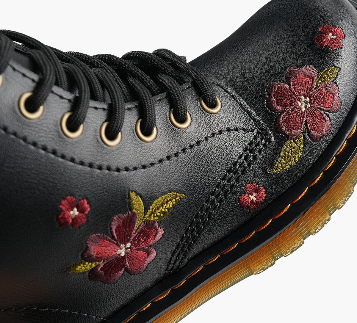 DR. MARTENS BOTTE1460AUTUMNBRODERIEFLORALE en NOIR vue 8