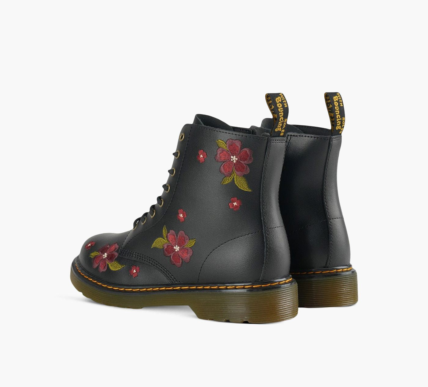 DR. MARTENS BOTTE1460AUTUMNBRODERIEFLORALE en NOIR vue 3