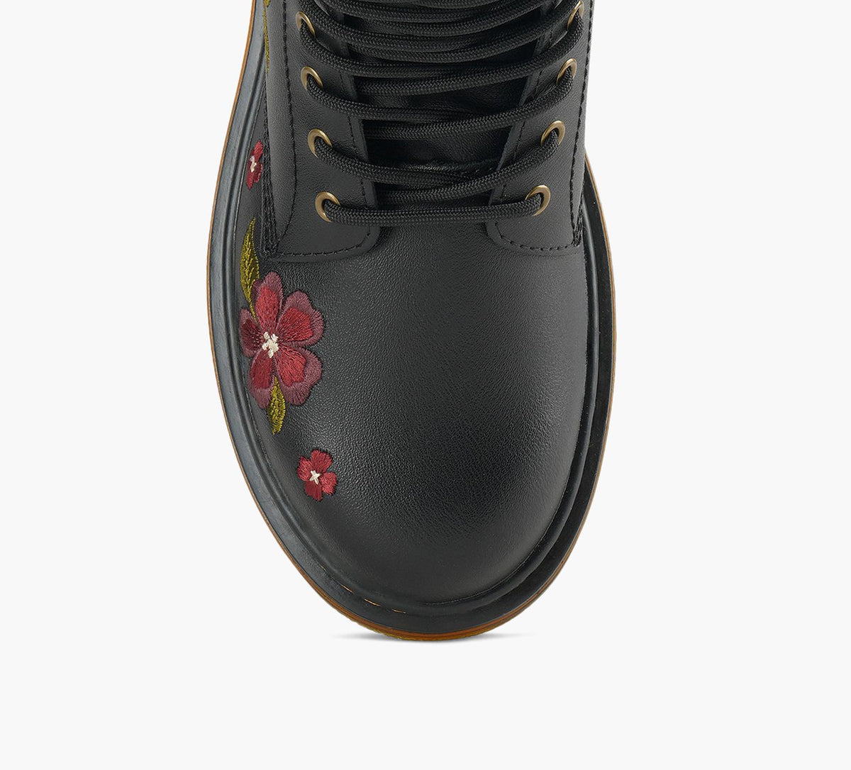 DR. MARTENS BOTTE1460AUTUMNBRODERIEFLORALE en NOIR vue 5