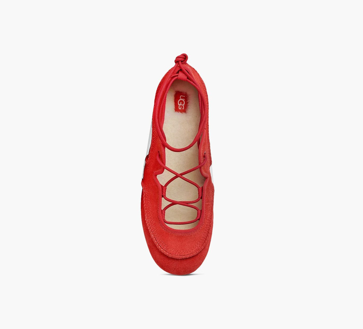 UGG QUILLBALLETSNEAKER in RED view 1c