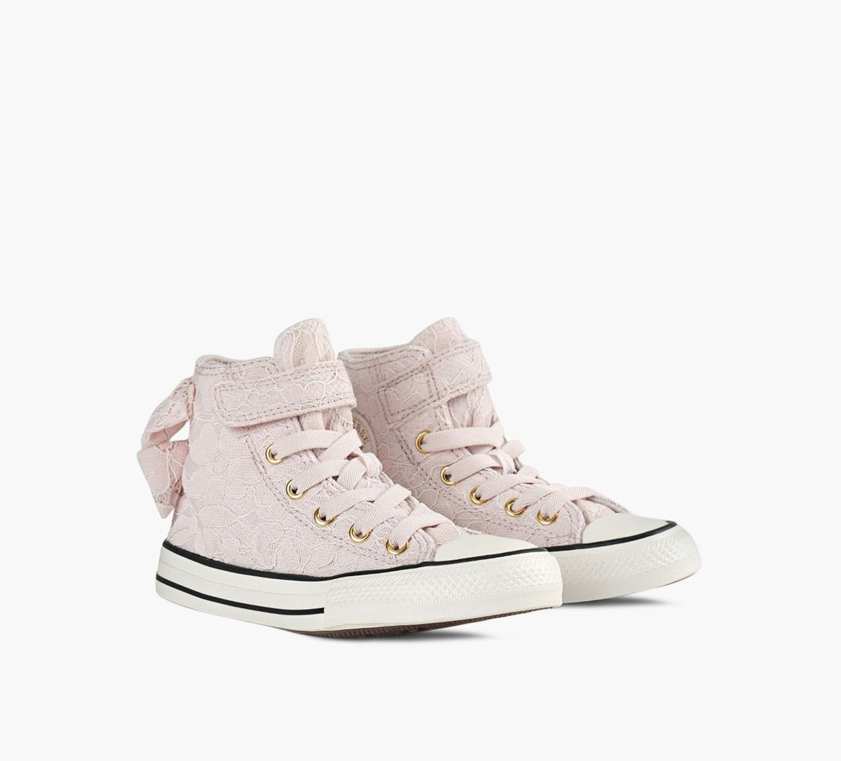 CONVERSE CHUCKTAYLORALLSTARBOWSANDLACE in LIGHT PINK view 2