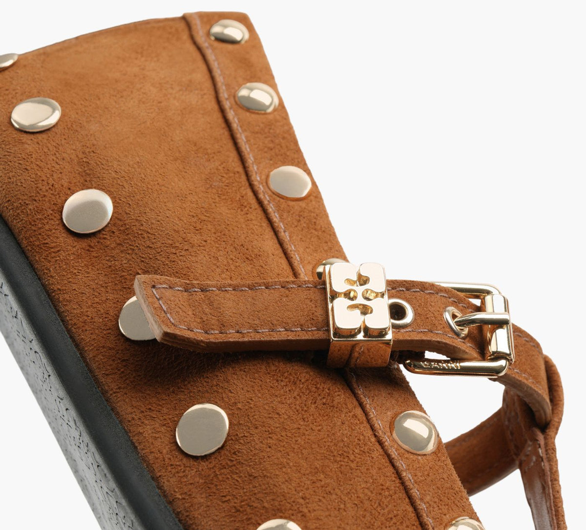 GANNI MARYJENNYSTUDS in TAN view 1b