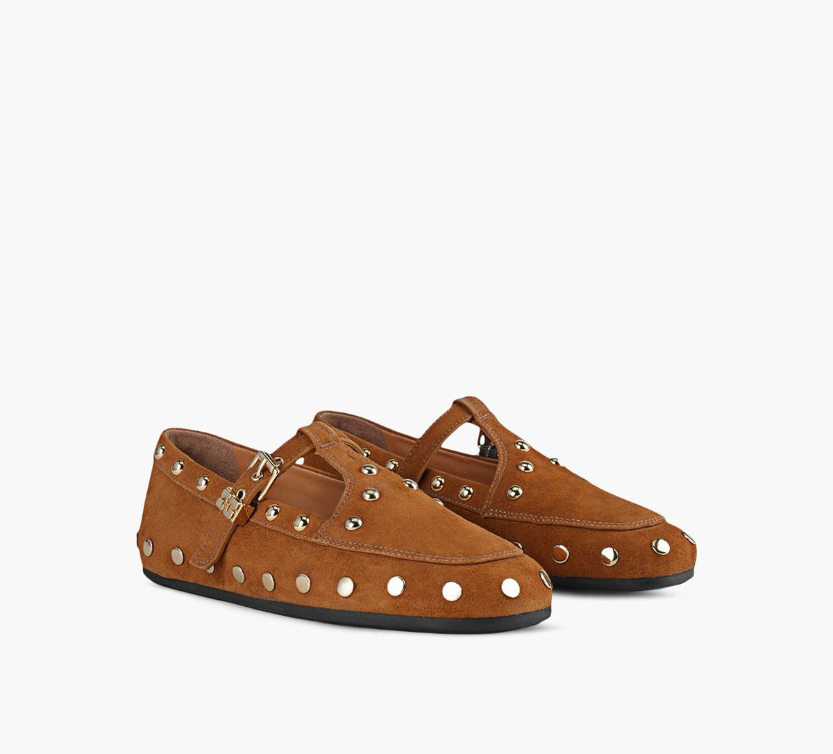 GANNI MARYJENNYSTUDS in TAN view 2