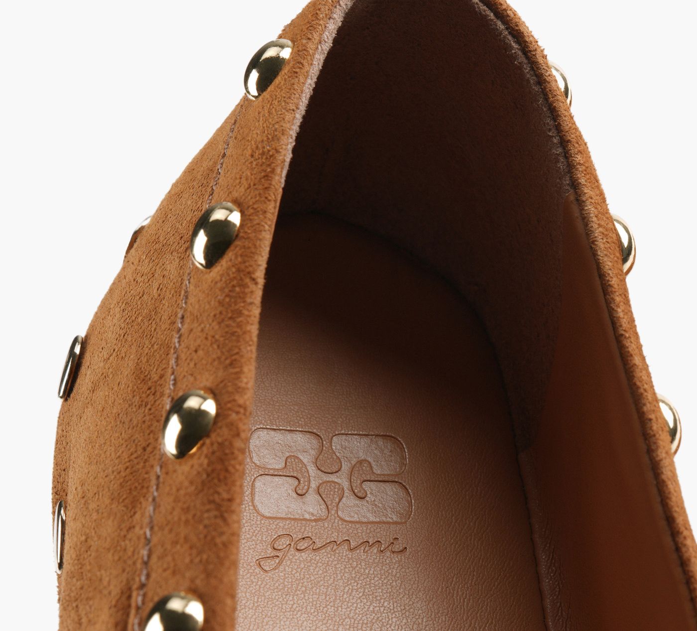 GANNI MARYJENNYSTUDS in TAN view 7