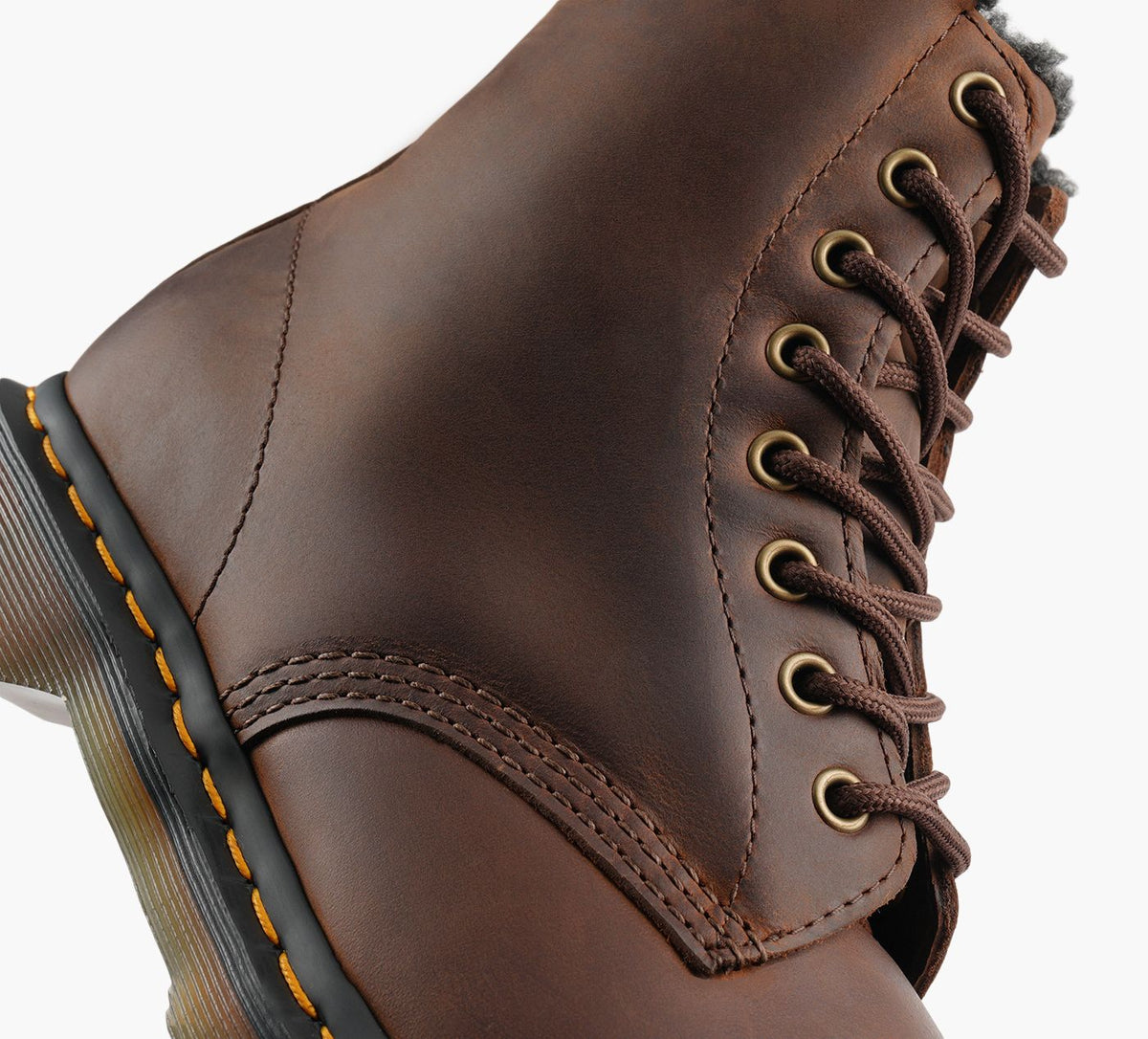 DR. MARTENS 1460WARMLINED in BROWN view 1b