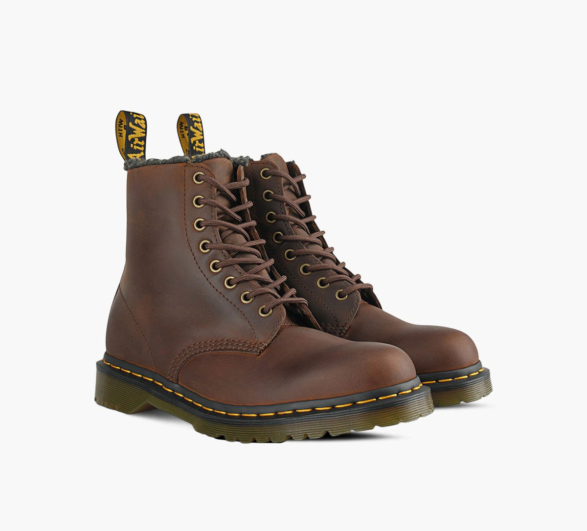 DR. MARTENS 1460WARMLINED in BROWN view 2
