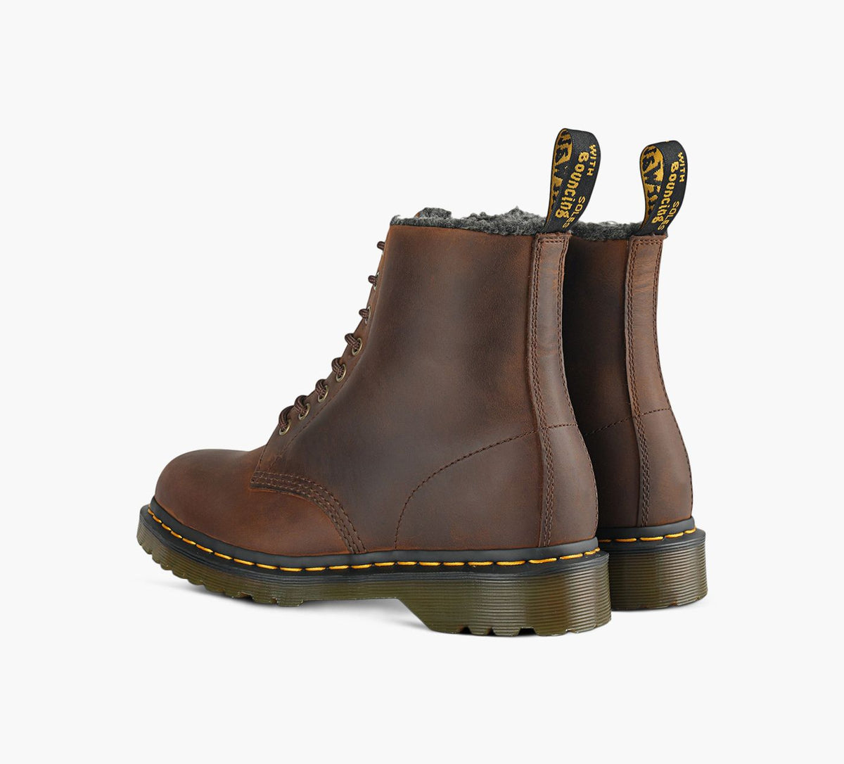DR. MARTENS 1460WARMLINED in BROWN view 3