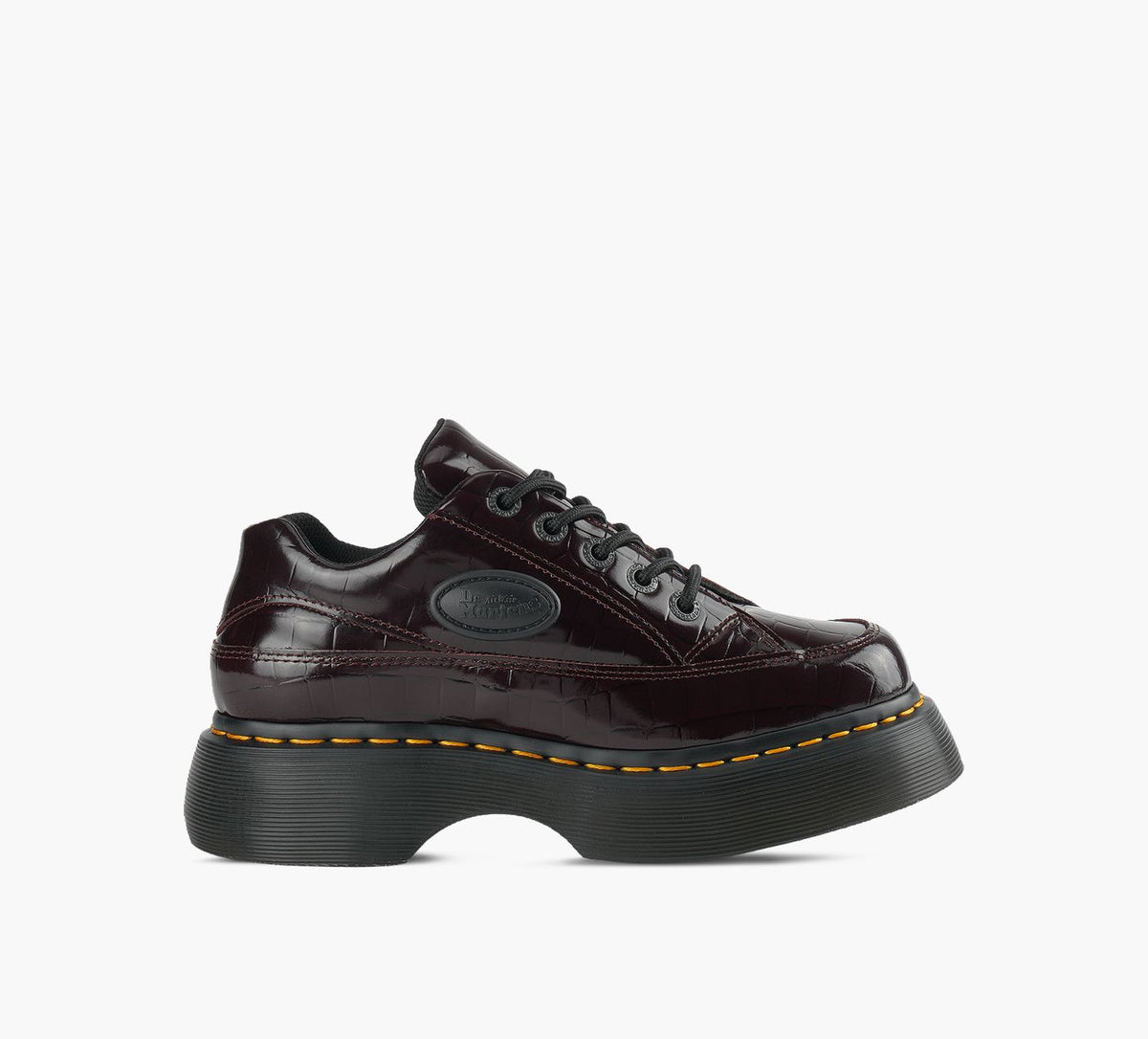 DR. MARTENS BUZZ5EYE in BURGUNDY