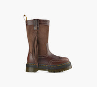 DR. MARTENS DESERTRODEOQUADMIDLEATHERSUEDEBOOT in BROWN