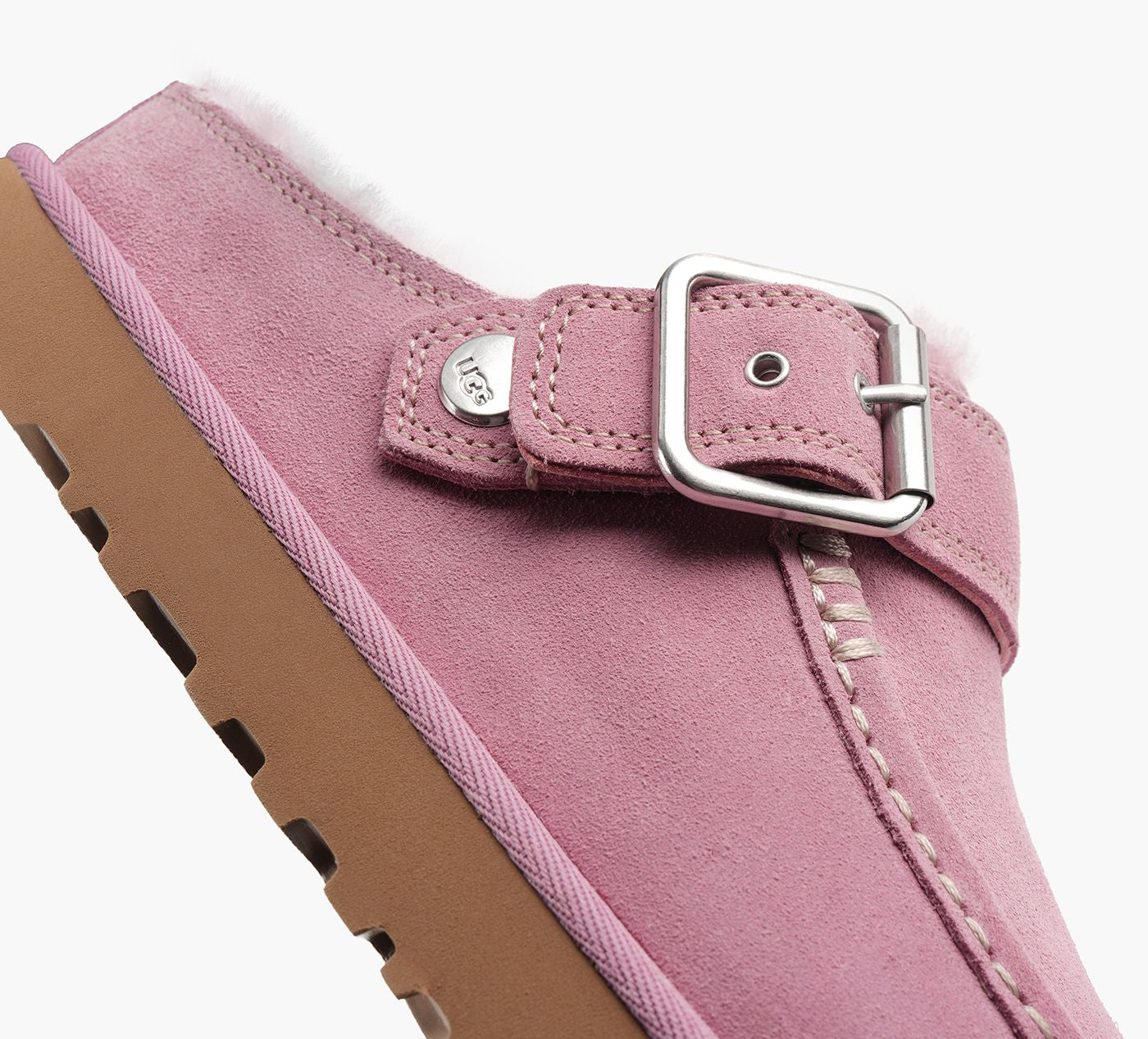 UGG MULEGOLDENSTAREVELINA en FUCHSIA vue 1b