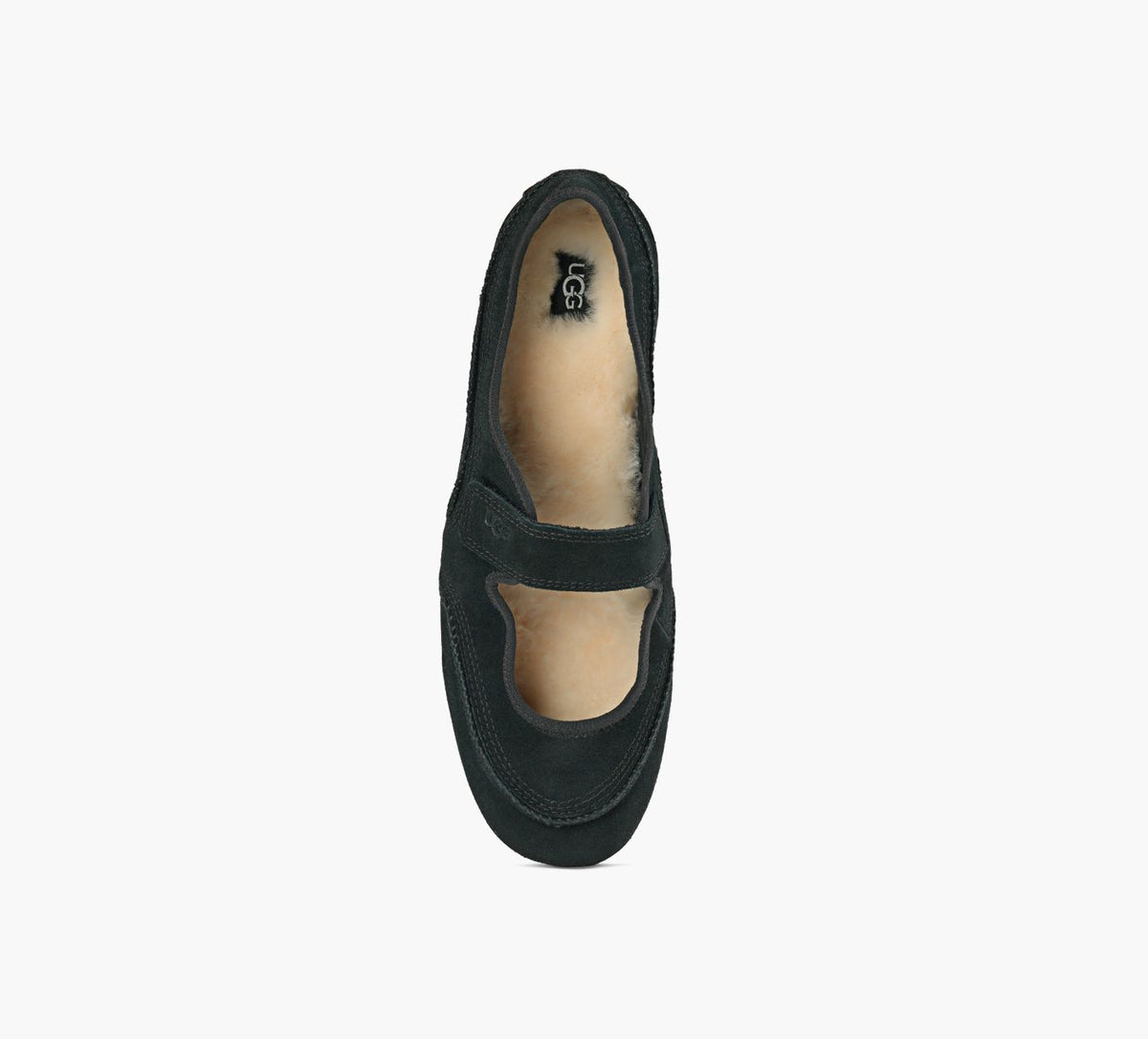 UGG MARYJANEQUILL en NOIR vue 1c