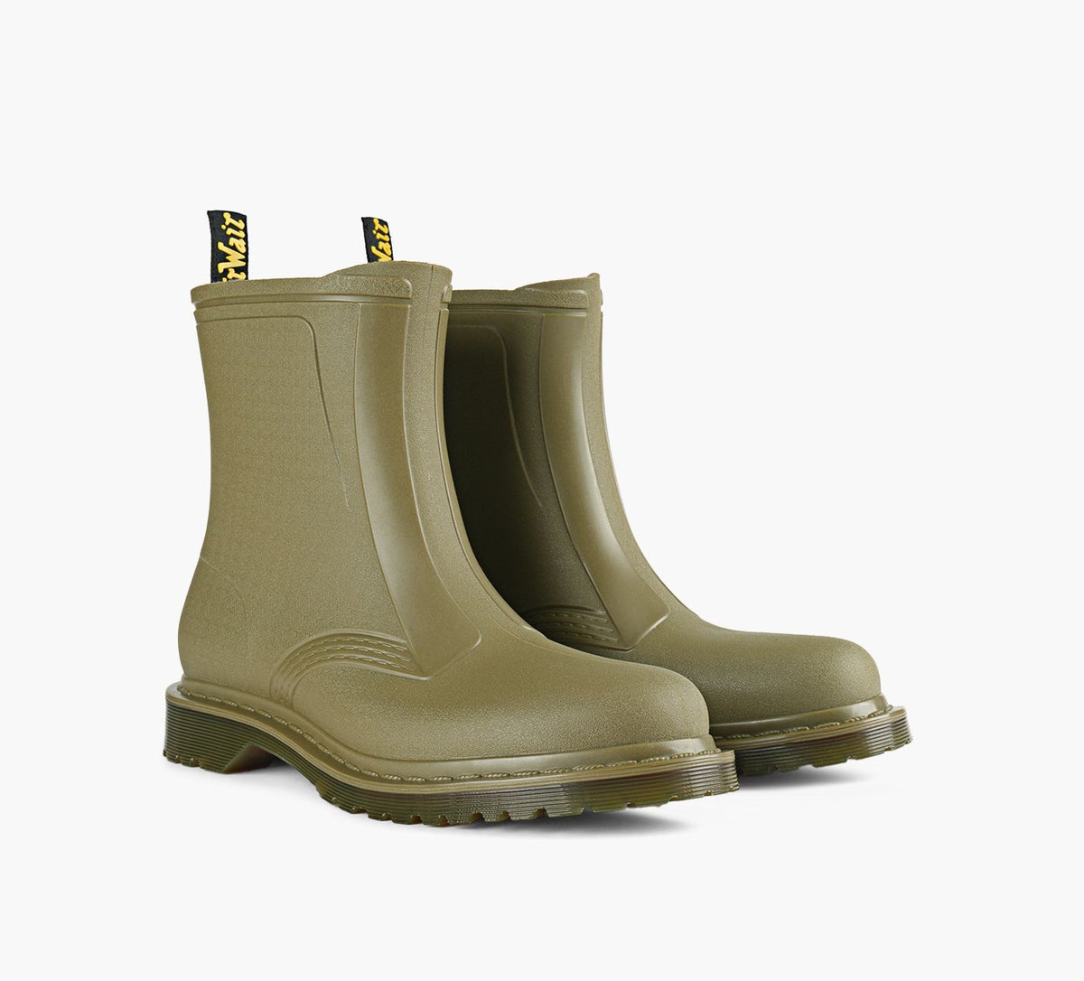 DR. MARTENS 1460RainPullOnBoot in KHAKI view 2