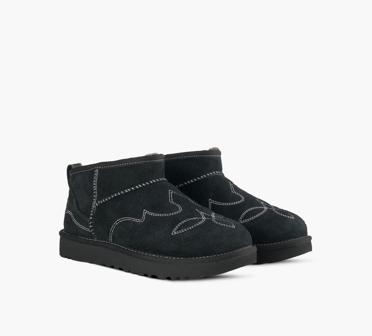 UGG CLASSICULTRAMINIWESTERN en NOIR vue 2