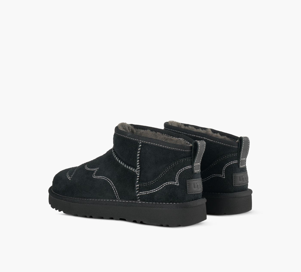 UGG CLASSICULTRAMINIWESTERN en NOIR vue 3