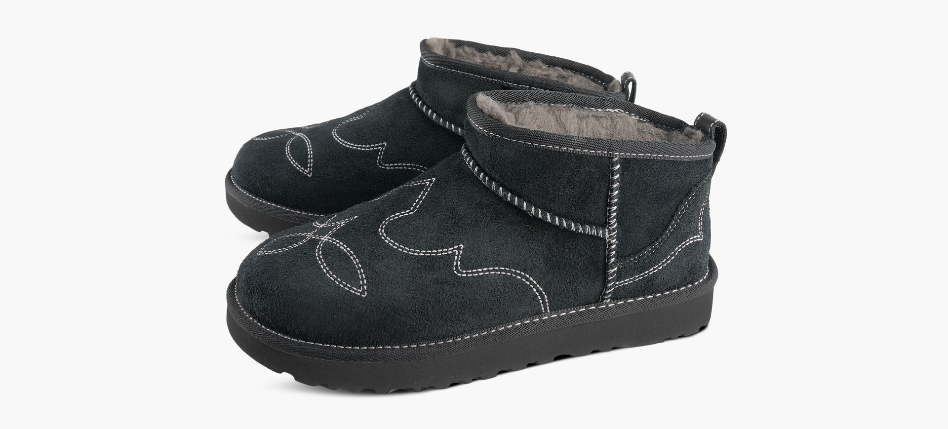 UGG CLASSICULTRAMINIWESTERN en NOIR vue 4