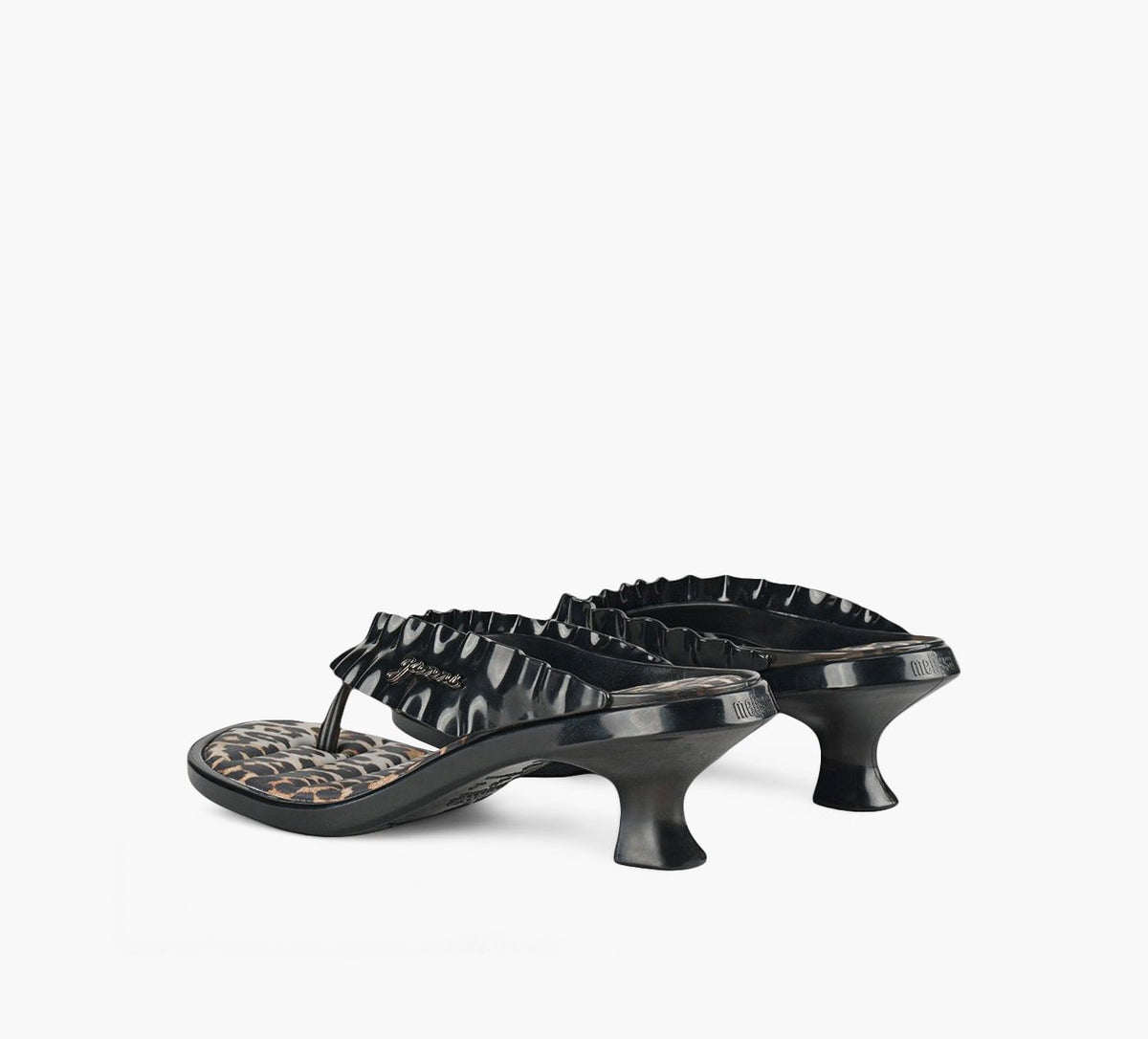 MELISSA MELISSAxGANNIKITTENHEELTHONG in BLACK view 3