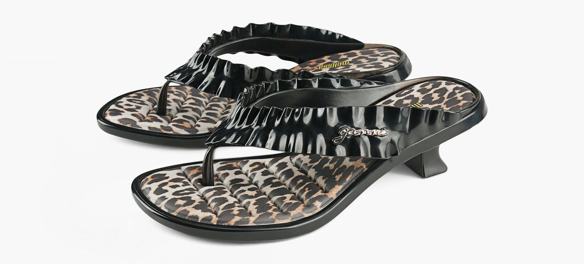 MELISSA MELISSAxGANNIKITTENHEELTHONG in BLACK view 4