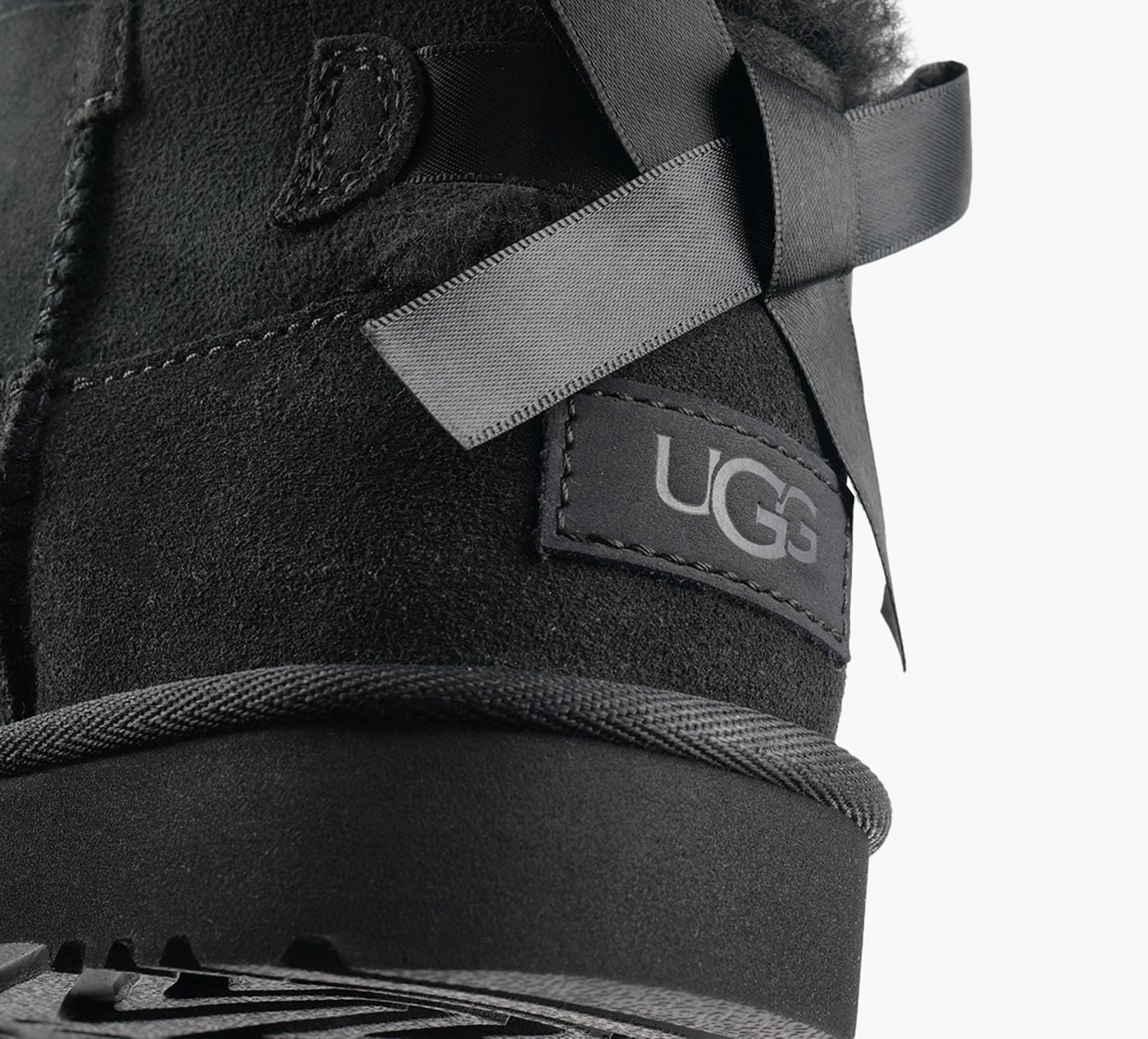 UGG ULTRAMINIBAILEYBOW en NOIR vue 1b