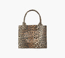 GANNI LARGEEASYSHOPPERPOCKETPRINT in BROWN
