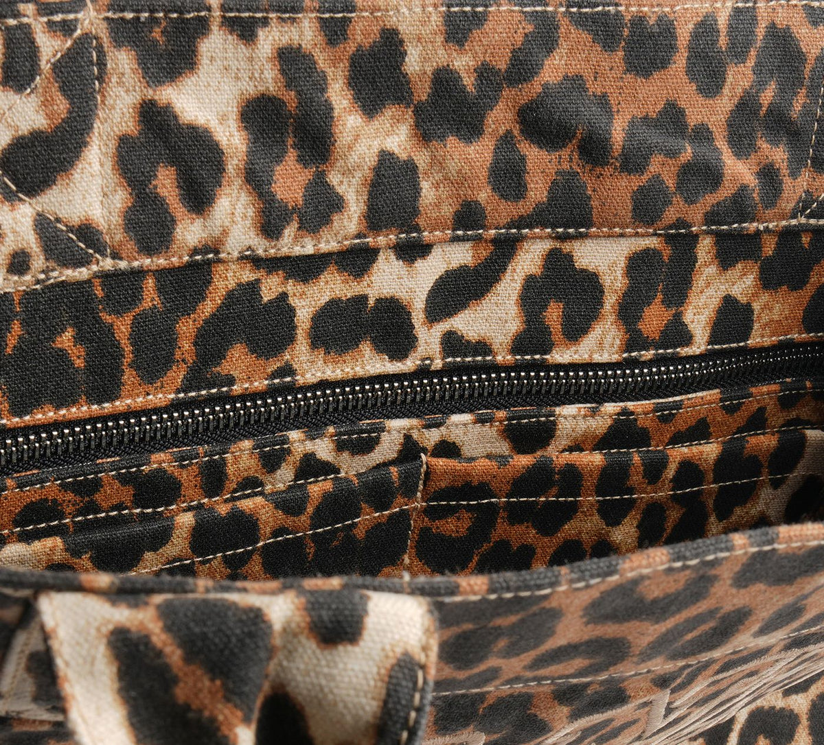 GANNI LARGEEASYSHOPPERPOCKETPRINT in BROWN view 3