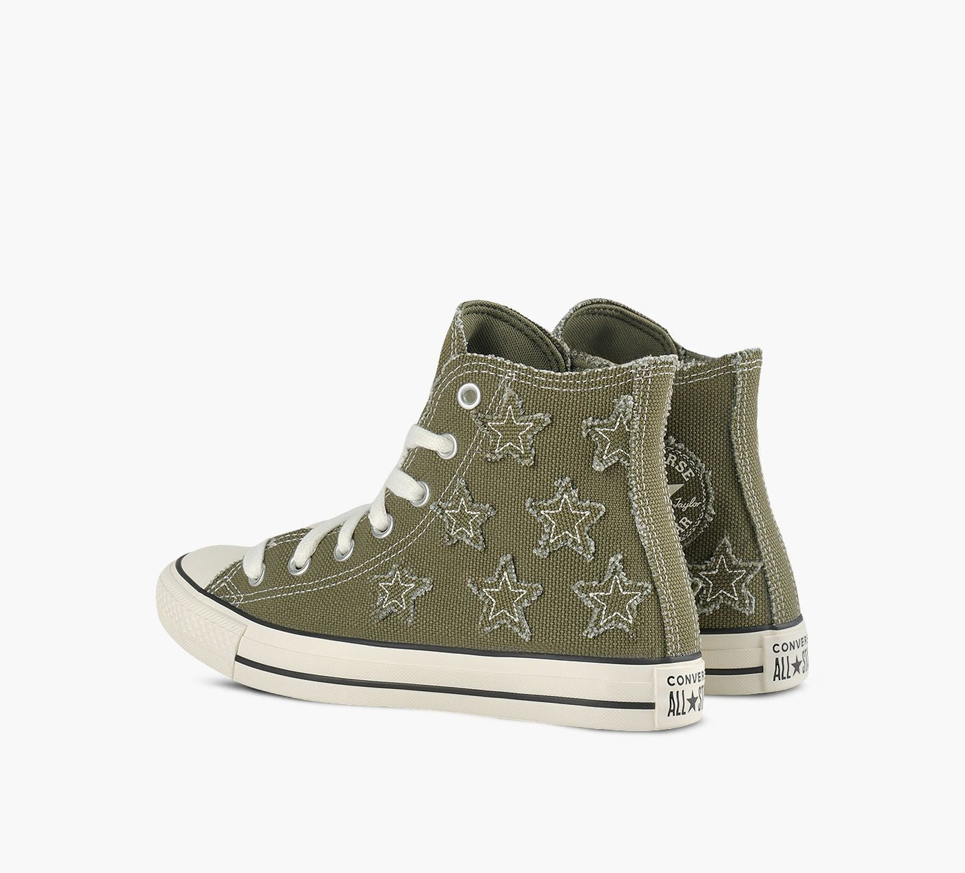 CONVERSE CHUCKTAYLORALLSTARDISTRESSEDSTARS in KHAKI view 3